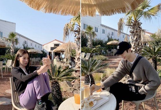 배우 변우석(오른쪽)과 모델 전지수. 사진 인스타그램 캡처