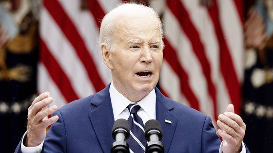 조 바이든 미국 대통령. 오는 11월 대선을 앞두고 관세를 올리며 중국을 더욱 옥죄고 있다. EPA=연합뉴스