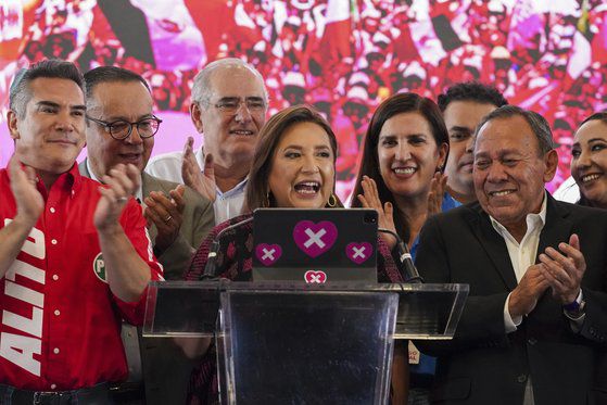 멕시코 대선 후보인 소치틀 갈베스. AP=연합뉴스