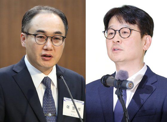 이원석 검찰총장(왼쪽), 이창수 서울중앙지검장. 뉴스1