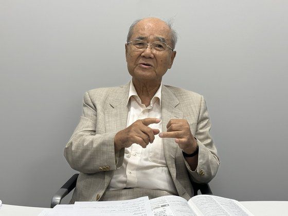 마쓰우라 고이치로 전 유네스코 사무총장이 지난 16일 일본 도쿄에서 중앙일보와 만나 인터뷰를 하고 있다. 김현예 특파원