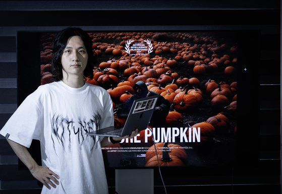 권한슬 감독은 "실제 촬영과 AI를 섞어 효율적이고 풍부한 하나의 작품을 만들고 싶다"고 말했다. 권혁재 사진전문기자