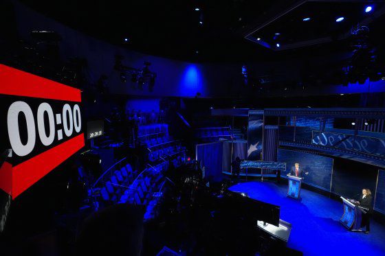 토론이 진행된 ABC 스튜디오. AP=연합뉴스