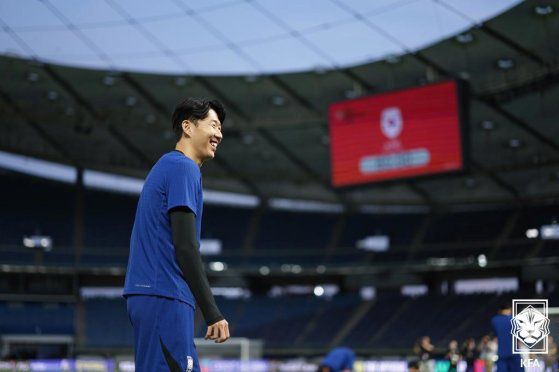 정상 컨디션을 회복한 것으로 보이는 손흥민. 사진 대한축구협회