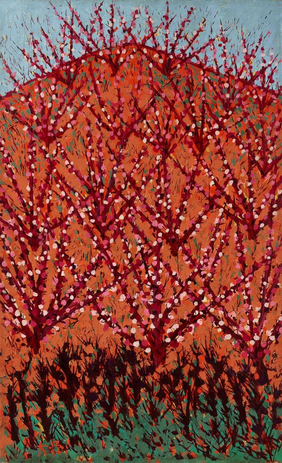 이대원, 복숭아밭, 1964, 캔버스에 유채. 129x80cm. 사진 국립현대미술관