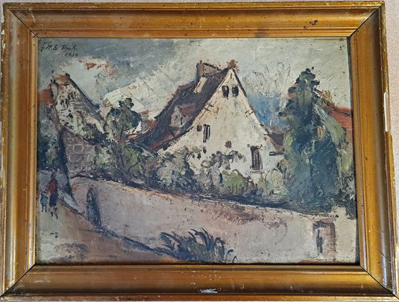 백남순이 1930년 프랑스에서 그린 풍경화. 사진제공 장태영