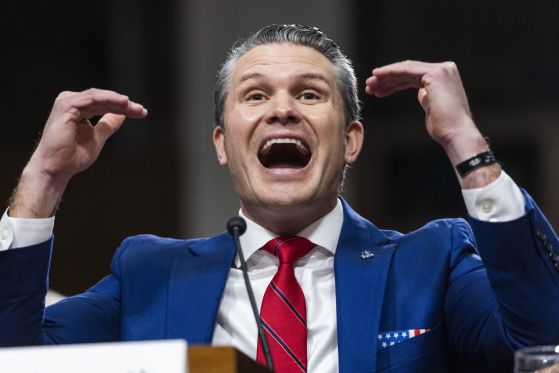 피트 헤그세스 미국 국방장관 후보자가 14일 상원 군사위원회 청문회에서 발언하고 있다. EPA=연합뉴스