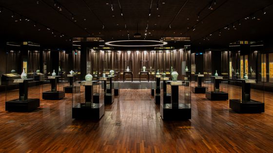 대구 간송미술관 첫 상설전에서 마련한 '도자의 뜰'. 사진 간송미술문화재단