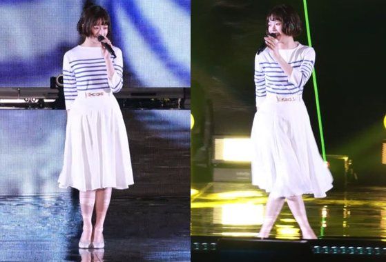 걸그룹 뉴진스(NJZ)의 멤버 하니가 지난해 7월 일본 도쿄돔에서 열린 팬미팅 ‘2024 버니즈 캠프’에서 일본 가수 마쓰다 세이코의 노래 '푸른 산호초'를 부르는 모습. 사진 유튜브 채널 '버니즈동물병원' 캡처