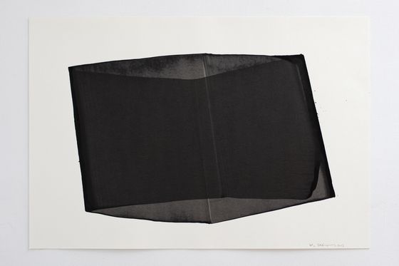 김인겸, Space-Less, 2013, Korean ink on paper, 52 x 78 cm. 촬영 김산 [사진 우손갤러리]
