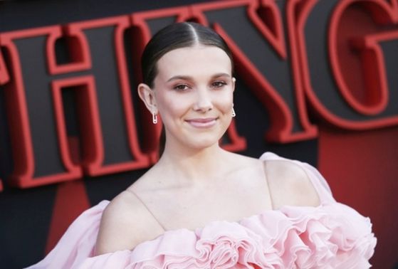 2019년 '기묘한 이야기 시즌3' 시사회에 참석했을 당시 배우 밀리 보비 브라운. EPA=연합뉴스