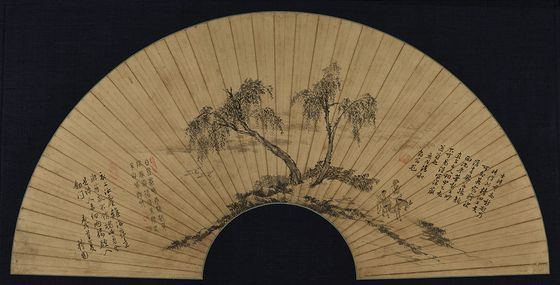 간송미술관의 봄 전시 ‘선우풍월扇友風月: 부채, 바람과 달을 함께 나누는 벗’(4.9~5.25)에서 선보이는 김홍도-기려원류. 사진 간송미술문화재단