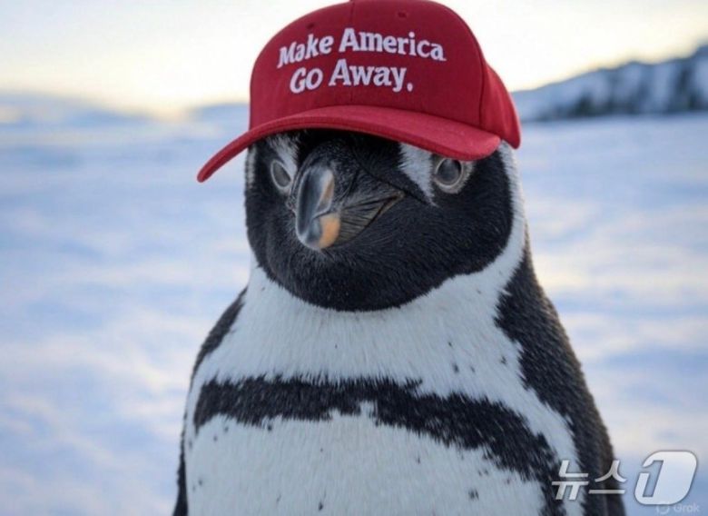 '펭귄 관세'가 시행되자 만들어진 밈. 사진 엑스 캡처