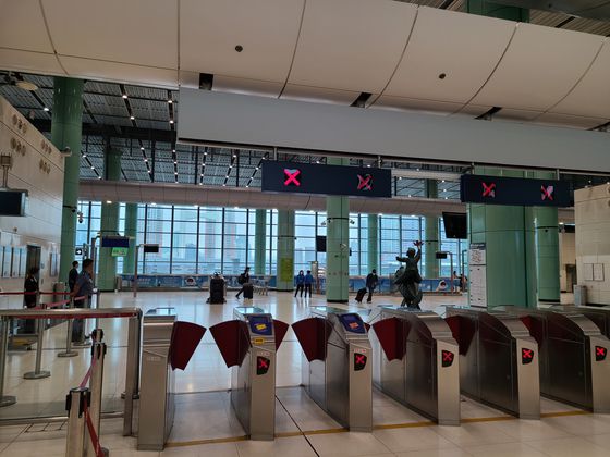 홍콩 록마차우 입경 검문소. 연합뉴스