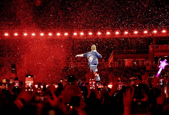 5만 관객 떼창을 이끈 콜드플레이. 사진 라이브네이션코리아