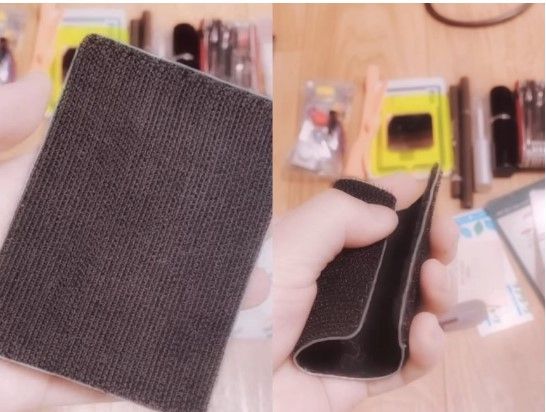 기존 헤어롤과 달리 납작한 형태의 헤어롤. 구혜선 인스타그램 캡처