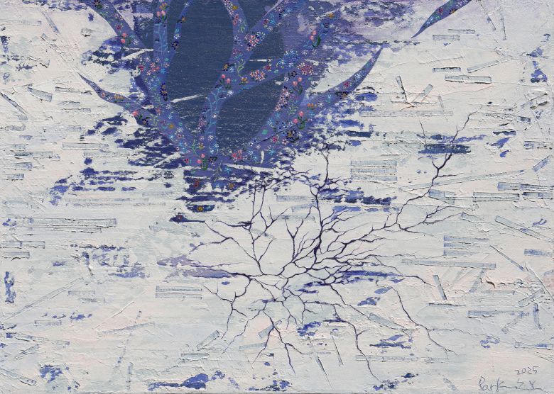 7일 전북 전주시 만성동 전주지검 1층 청사에 문을 연 '온숲 갤러리'에서 개인전을 하는 박선영 작가 작품 '안식처(HAVEN)'. 사진 전주지검