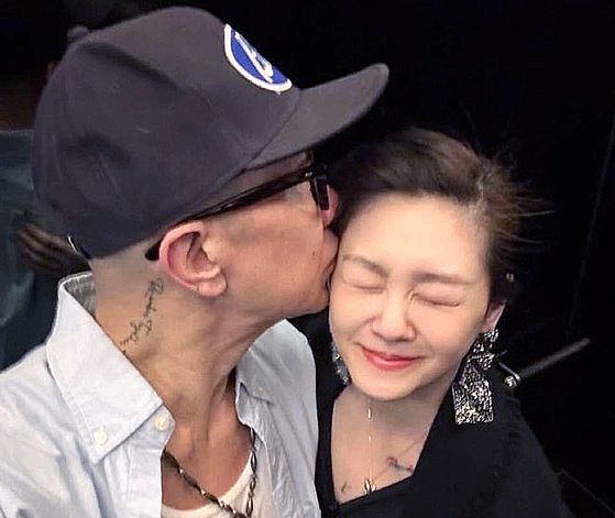 구준엽(왼쪽)과 고(故) 쉬시위안. 사진 SNS 캡처