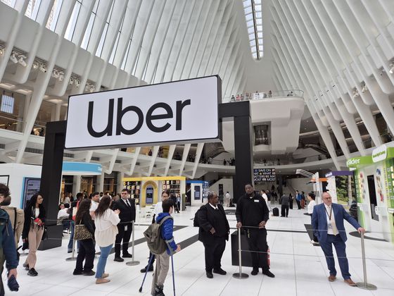 14일(현지시간) 미국 뉴욕 오큘러스에서 열린 우버 연례 행사 ‘2025 고-겟’의 체험 부스. 체험 부스는 16일까지 운영한다. 뉴욕(미국)=정용환 기자