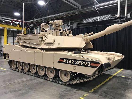현재 미 육군의 가장 최신 전차인 M1A2 SEPv3 전차. 미 육군