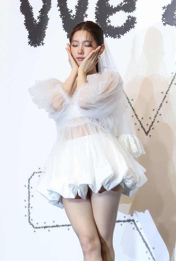 미연은 "평범한 20대의 이야기를 노래해온 이전처럼 아이들로서도 좋은 노래를 들려주겠다"고 약속했다. 사진 뉴시스