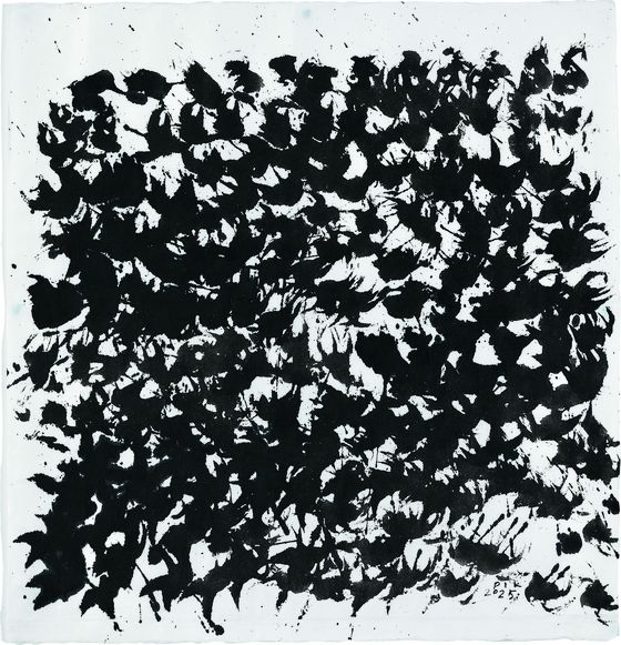 박인경, Envol, 2024.한지에 먹,75.4 x 72.3 cm. [사진 S2A]