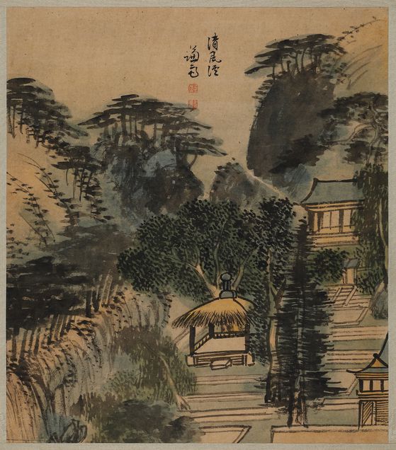 겸재 정선의 ‘장동팔경첩’(간송미술문화재단 소장본)에서 ‘청풍계’. [사진 호암미술관]