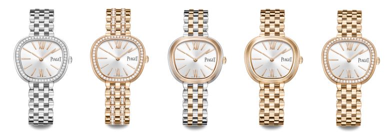 사다리꼴 형태 트라페즈 케이스가 특징인 피아제 식스티는 1960년대 미학을 현대적으로 재해석했다. 사진 피아제