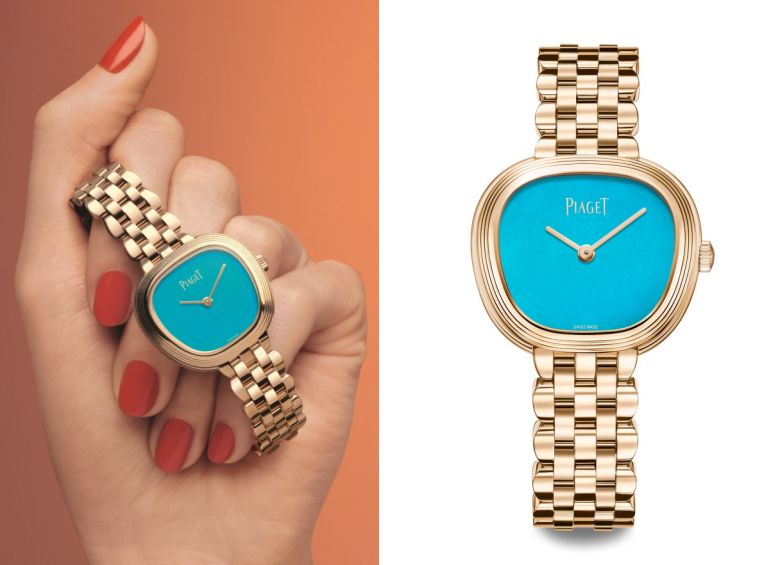 터쿼이즈 다이얼을 세팅한 모델은 2025년에만 선보인다. 사진 피아제
