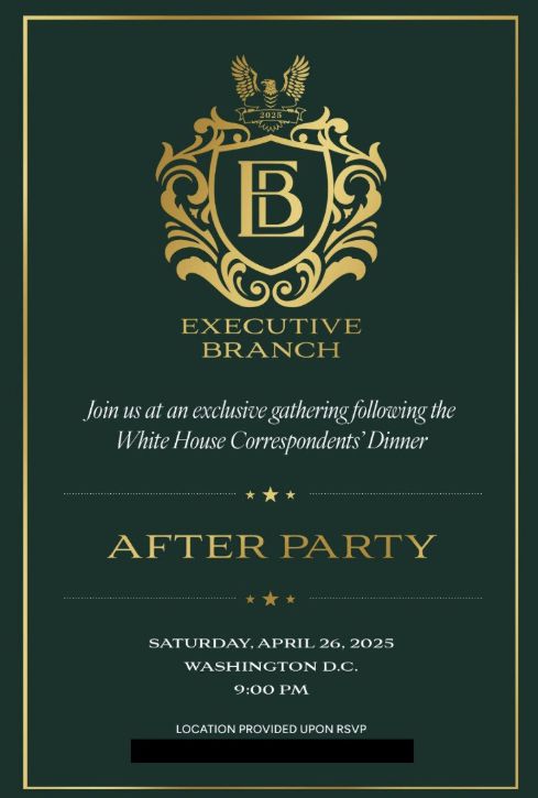 클럽 출범을 앞두고 지난달 열렸던 파티 초대장. 사진 인스타그램 캡처