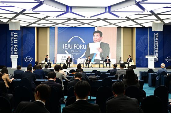 29일 제주국제컨벤션센터(ICC JEJU)에서 열린 제20회 제주포럼의 '트럼프 2기 산업통상정책의 영향과 주요 아시아 국가의 대응전략 및 전망'. 제주포럼