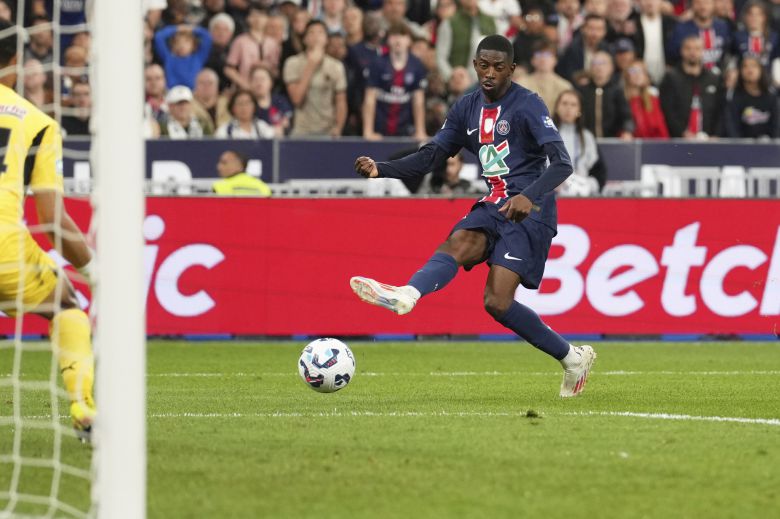 PSG 공격을 이끄는 뎀벨레. [AP=연합뉴스]