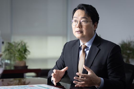 천하람 개혁신당 상임선거대책위원장이 국회에서 인터뷰하고 있다. 전민규 기자