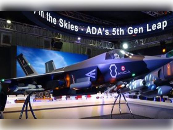 인도 항공우주 전시회에 공개된 AMCA 모형. 인도 정부