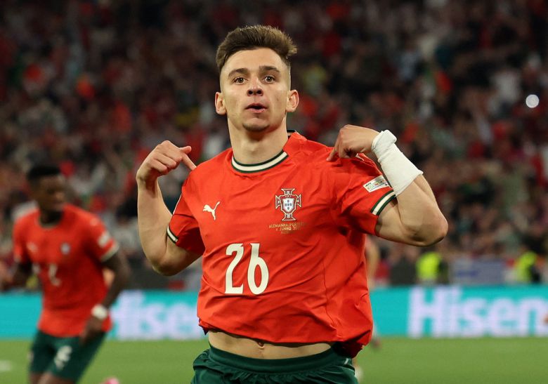 동점골을 뽑아낸 프란시스코 콘세이상. 포르투갈 레전드 세르지우 콘세이상의 아들이다. [로이터=연합뉴스]