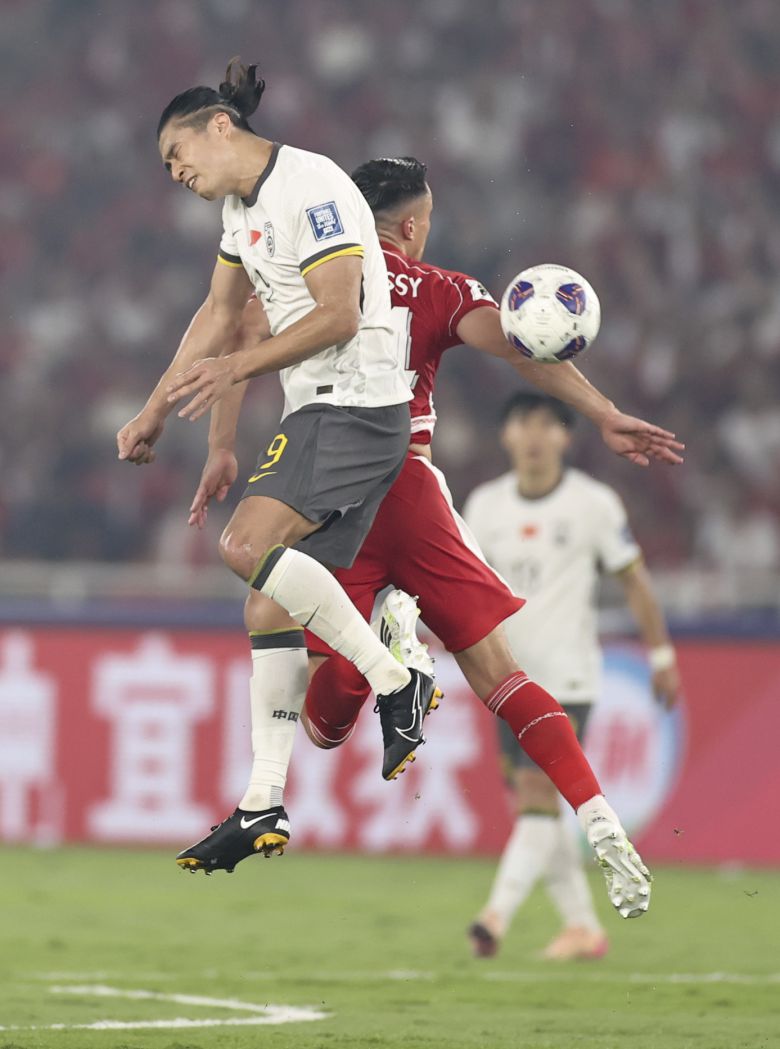 중국축구대표팀이 5일 인도네시아에 지면서 월드컵 본선진출에 또 실패했다. [신화=연합뉴스]