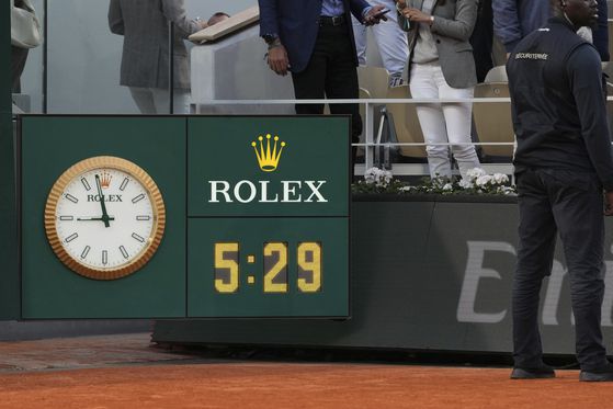 5시간 29분. 프랑스오픈 역사에 남을 대혈투였다. AP=연합뉴스