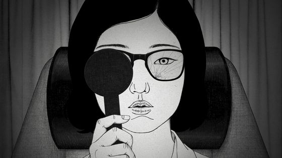 '안경' 속 주인공은 자신이 깨뜨린 안경을 고치기 위해 미지의 집으로 향한다. 검안을 받는 동안 누구나 봤을, 들판 위의 집에 들어가는 주인공은 자신의 내면을 탐색하게 된다. 사진 매치컷