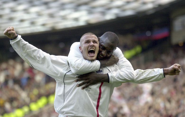 잉글랜드 국가대표 시절 베컴(왼쪽). [AP=연합뉴스]