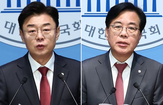 국민의힘 김성원(왼쪽), 송언석 의원. 뉴스1