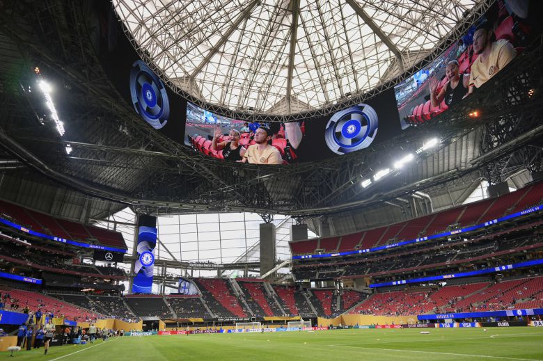 17일 첼시와 LAFC의 클럽월드컵 경기가 열린 애틀랜타의 메르세데스 벤츠 스타디움. 관중석이 텅텅 비었다. [AP=연합뉴스]