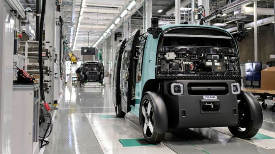 캘리포니아 헤이워드 공장에서 죽스 로봇택시가 조립되고 있다. AP=연합뉴스