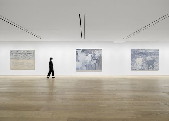 이강소 개인전이 열리고 있는 서울 한남동 타데우스 로팍 갤러리 전시장. [사진 타데우스 로팍]