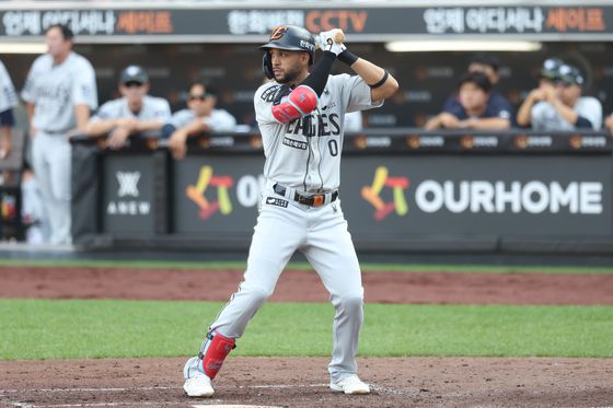 지난 22일 대전 키움전에서 인상적인 데뷔전을 치른 한화 외국인 타자 루이스 리베라토. 사진 한화 이글스