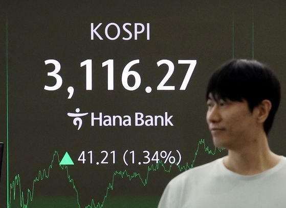 3일 연고점을 넘어선 코스피 지수. [뉴시스]