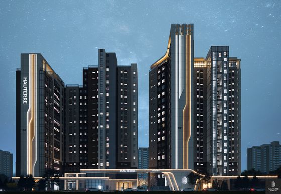 오티에르포레 야간 투시도. 자료 포스코이앤씨