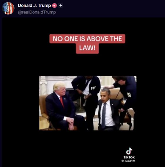 사만다 파워 전 미국 국제개발처(USAID) 국장에 대한 금전 의혹 제기 글들. 사진 트루스소셜 캡처