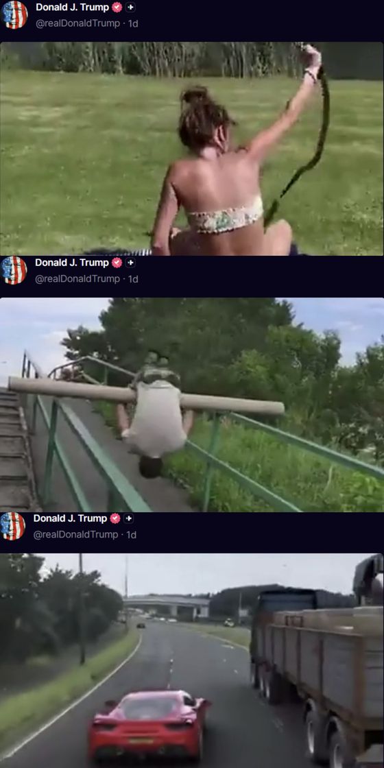 제프리 엡스타인(왼쪽)과 도널드 트럼프. 사진 유튜브 캡처