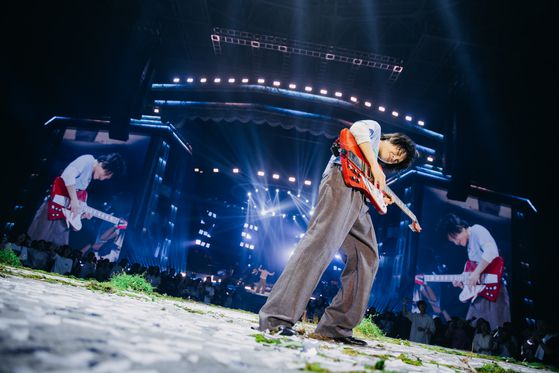 2일 케이스포돔에서 콘서트를 펼친 잔나비. 사진 페포니뮤직