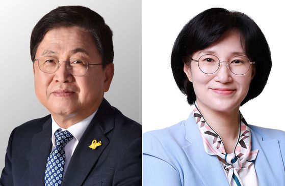 이재명 대통령은 13일 신임 교육부 장관 후보자에 최교진 세종특별자치시 교육감(왼쪽), 여성가족부 장관 후보자에 원민경 국가인권위원회 비상임위원을 지명했다고 강훈식 대통령비서실장이 인사브리핑을 통해 발표했다. 사진 대통령실